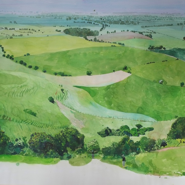 The View from the White Horse by Mark Entwisle RWS