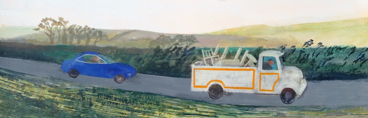 Richard Sorrell PPRWS Hon. RE, Furniture Lorry, acrylic