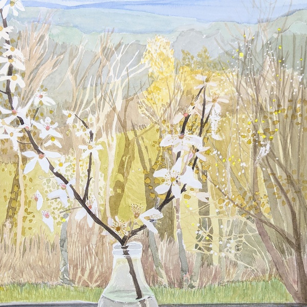 Blossom by a Window by Suzy Fasht RWS